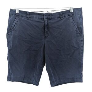 JCP Chino Shorts Navy Cotton Stretch Flat Front Pockets Mens 16P